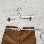 Aritzia  The Melina Vegan Leather Pants Camel Size 6 Straight Leg Photo 7