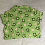 Daisy Street Women’s Green Cropped Shirt Photo 1