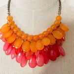 Orange and pink statement necklace Photo 0