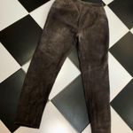 Siena Studio Vintage 80s 90s Suede Brown Pants Cocoa Chocolate Western size 10 Photo 3