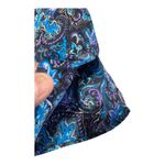 Talbots  Sleeveless Satin Cowlneck Paisley Blouse size 12 Photo 4