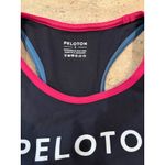 Peloton  Sports Bra Womens S Black Spellout Unpadded High Neck Racerback Active Photo 3