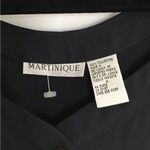 Martinique women's black sleeveless button front top, Size: M Size M Photo 2