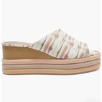 Vince Camuto Pendrea Soft Watercolor Mauve Open Toe Platform Heels Wedge Sandal Photo 3