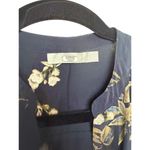 Vince Silk Navy Floral Midi Shirt Dress Sz. XS Photo 4