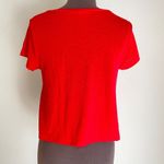 Full Tilt sz M red v-neck crop top Photo 7
