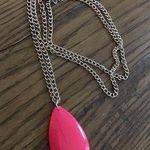 Beveled 2” pendant acrylic hot pink #barbie Silver Photo 0