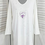 Victoria's Secret Victoria’s Secret Vintage Capricorn Astrology Cotton Nightshirt White Small Photo 0