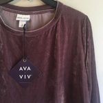 Ava & Viv NWT  XL suede long sleeved top Photo 1