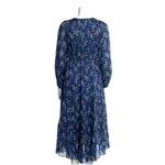Ulla Johnson NWOT Silk Blue Joan Midi Floral Dress Size 0 Photo 5