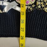 Bonnie Boerer Black Sweater Vintage 1987 Butterfly Appliqué Metallic Embroidery Size M Photo 10