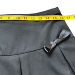 Hot Topic Mini Skirt Black Large Pleated Goth Emo Lace Lined Bows Y2K Photo 4