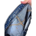 American Eagle Blue Distressed Frayed Hem Highest Rise Baggy Shorts US 16 Photo 7