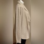 Charter Club Gold Metallic Threads Marled Shawl Cardigan Knitted Sweater Sz M Photo 3