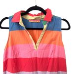 VILAGALLO Cassie Striped Polo‎ Mini Dress Sz 40 Pink Photo 3