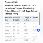 Rainbow Sandals women’s L 7.5-8.5 double strap Photo 6