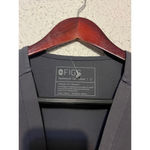 FIGS  Womens Technical Collection Grey Short Sleeve One Pocket V Neck Scrub Top Photo 1