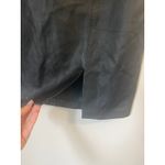 Vera Pelle Vintage Mini Leather Skirt in Black Artisan-made in Italy sz. M/8 Photo 2
