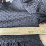 Crosby by Mollie Burch Remi Top Shirt Womens XS Black Puff Sleeve Tie Back Photo 3