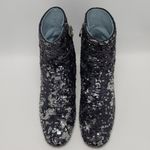 Chiara Ferragni Articolo Tomaia Black Sequin Glitter Ankle Boots Size 37 Photo 12