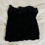 American Rag XL Black Tie Lace Shoulder Crop Top Photo 1