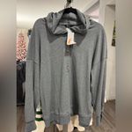 PRETTYGARDEN Charcoal Button-Up Women's Hoodie Photo 4