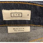 AYR  Women's The Jitney Dark Wash Wide Leg Denim Jeans Size 30 Cotton Linen Blend Photo 2