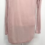LA Made New Long Sleeve Pocket Top Soft Modal Knit Dropped Shoulder Pink Photo 8