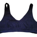 Aerie NWT Offline by Terry Cloth Crop Top Bralette Sports Bra Navy Blue - M Photo 0