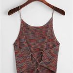 SheIn Lace UP Backless Knit Top Photo 0