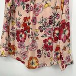 EXPRESS  The Portofino Shirt Slim Fit Peachy Pink Floral Long Sleeves Size M Photo 7