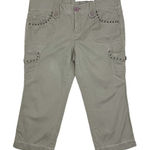 DKNY Vintage Y2K Light Green Capri Cargo Pants Size 10 Petite Photo 0