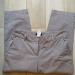 Lands' End Lands’ End| Seersucker black/white striped capris with front and back pockets Photo 1