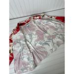 Joanna White & Red Floral Blazer 3/4 Sleeve Stretch Cotton Blend Size L Size L Photo 7