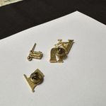 Lot Of 3 American Patriotic Brooch / Lapel Tack Pins Flag USA 2 Are Rhinestone Photo 2