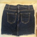 0² Denim O2 Denim Small Blue Denim Frayed Hem Jean Mini Skirt Photo 2