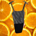 Vintage Teddi‎ 2 Piece Sleeveless Mini Bodycon Dress and Matching Top Size 10 Black Photo 1