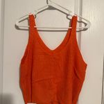 SheIn Bright Orange Knit Tank Photo 1