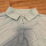 Lady Hagen Green Palm Leaf Sleeveless Polo Blouse XXL Photo 6