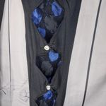 Danis Black Goth Emo Leggings with Blue Accents NWT Size undefined Photo 3