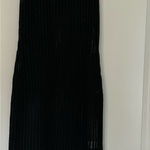 Elan  sleeveless crochet knit midi swim suit cover up dress in black Xsmall machine washable  Photo 0