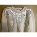 Adolfo  Vintage Women's Dolman Sleeve Art Deco Sweater Size Large Photo 2