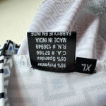 Tango Mango Geometric 1/4 Zip Sleeveless Polo XL White Photo 4