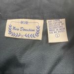 NEW DIRECTION. Woman’s Black Shacket, Size Large, patchworks of animal print Black Photo 5