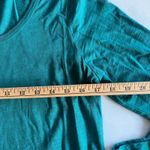 Sundance Womens Top Size S Long Sleeve Layered Hem Green Cotton Blend Photo 2