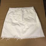 BLANK NYC White Frayed Raw Hem Denim Skirt Waist 25 Photo 1