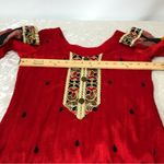 Pakistani Indian tunic top red dress Size XS Photo 2