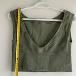 Aerie Sleeveless Ribbed Knit Top - Green Photo 2