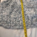 B. Smart  T Strap Sundress Size 13 Floral Mini Babydoll Ruffles Blue & White Photo 13