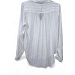 Velvet Heart NWT | S |Top Shirt Metallic Silver striped long sleeve blouse Photo 6
